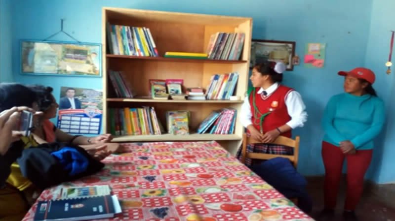 Imagen de la iniciativa ¡Silencio!, Vilcabambinos leyendo publicada en RED FONDEP